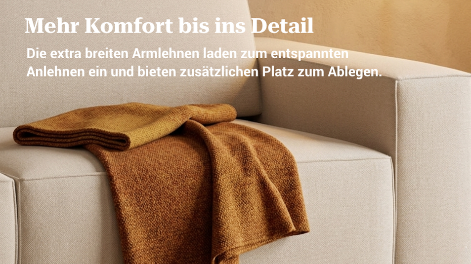 Bruno LOUNGE Schlafsofa und Ecksofa mit tiefer Sitzfläche
