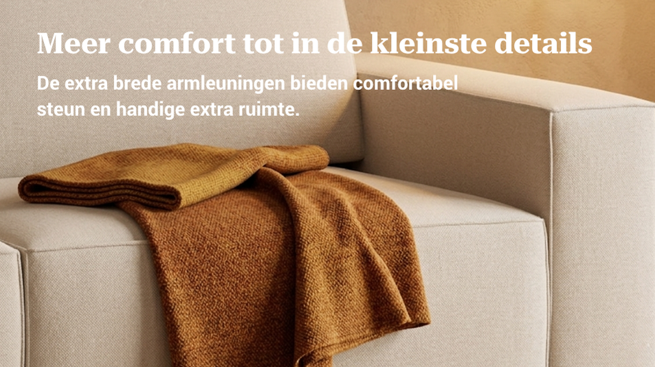 Bruno LOUNGE slaapbank en hoekbank met diepe zit