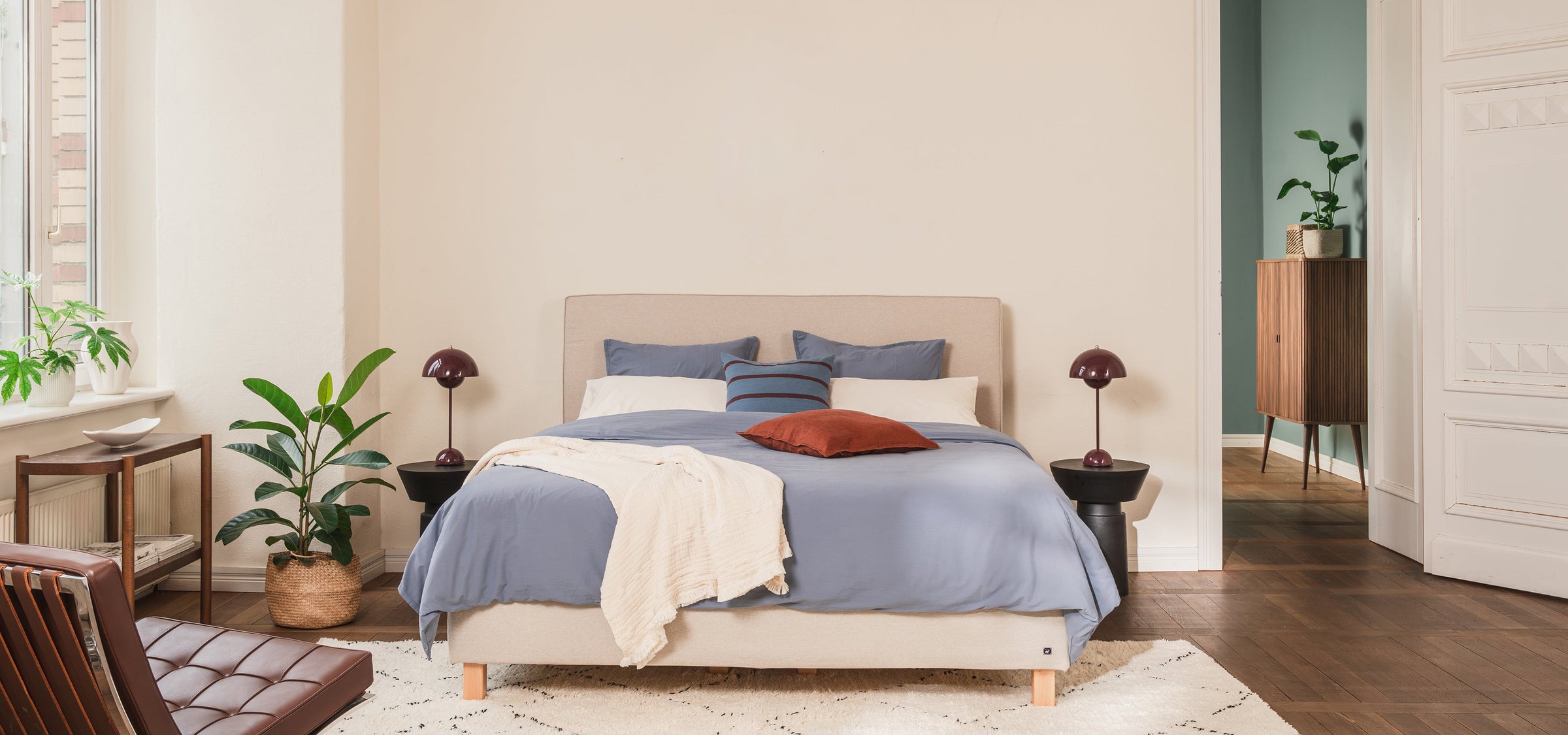 Boxspringbett in 140x200 cm – kompakte Größe, voller Boxspringkomfort