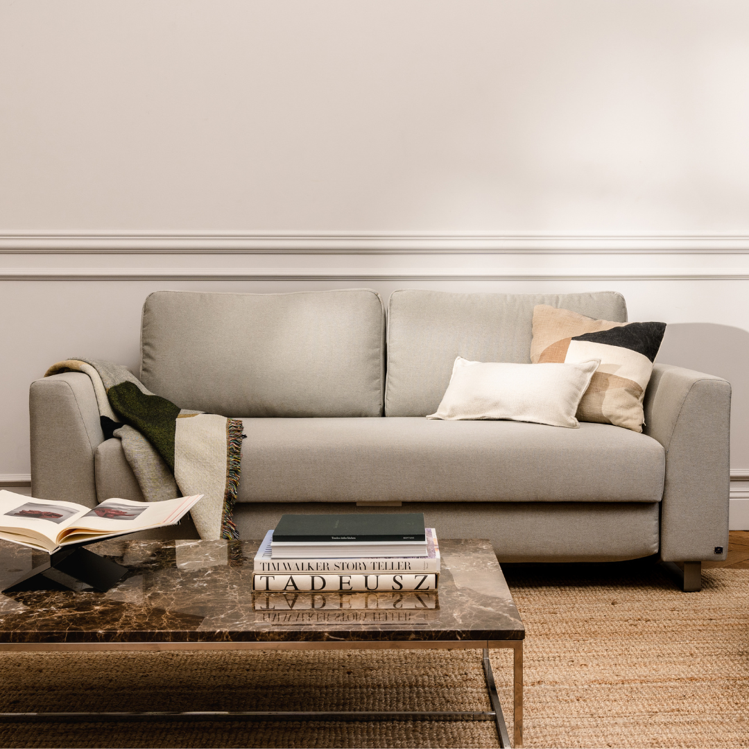 Graues Schlafsofa von Bruno mit Schlaffunktion