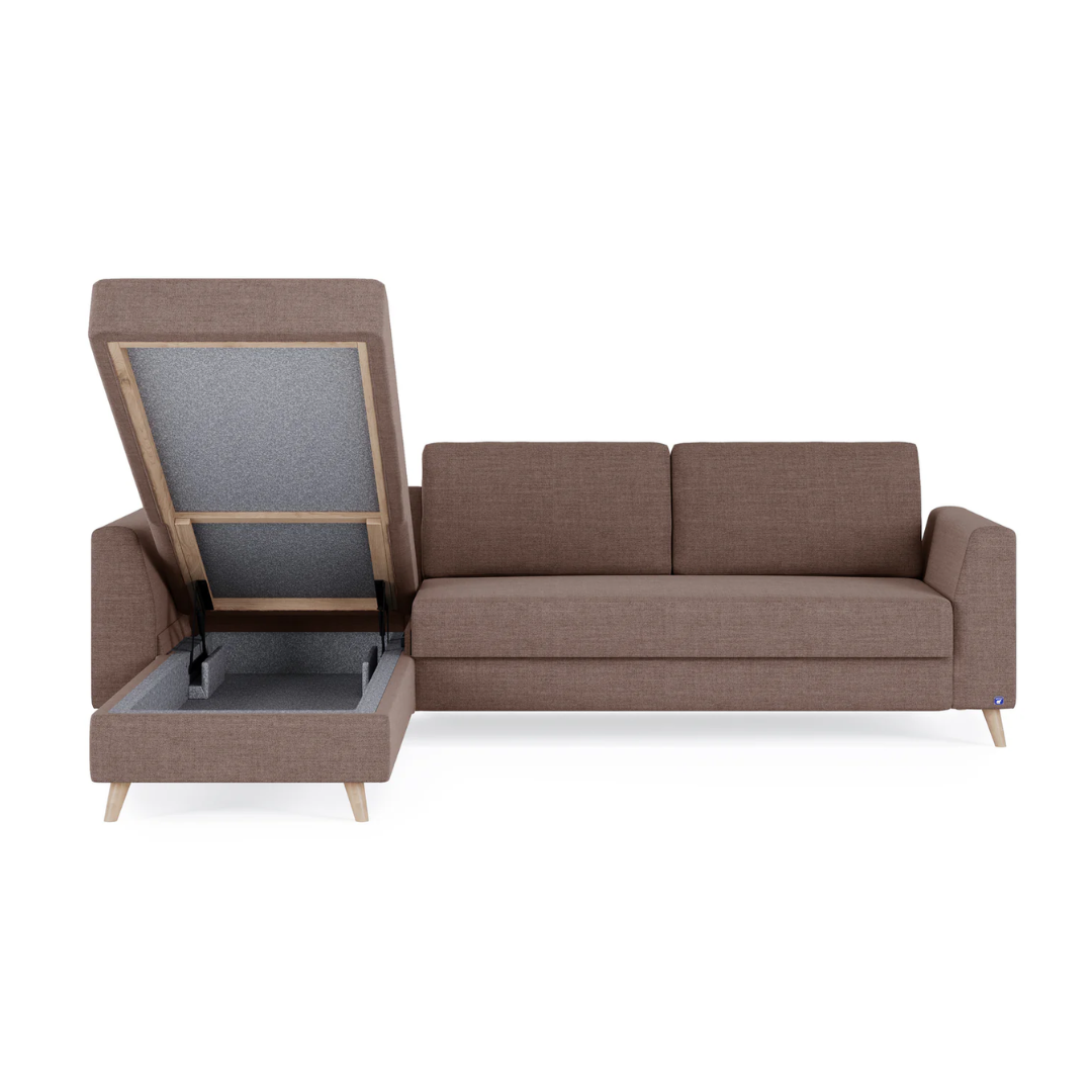 Schlafsofa mit Stauraum für Wohnzimmer und Gästezimmer