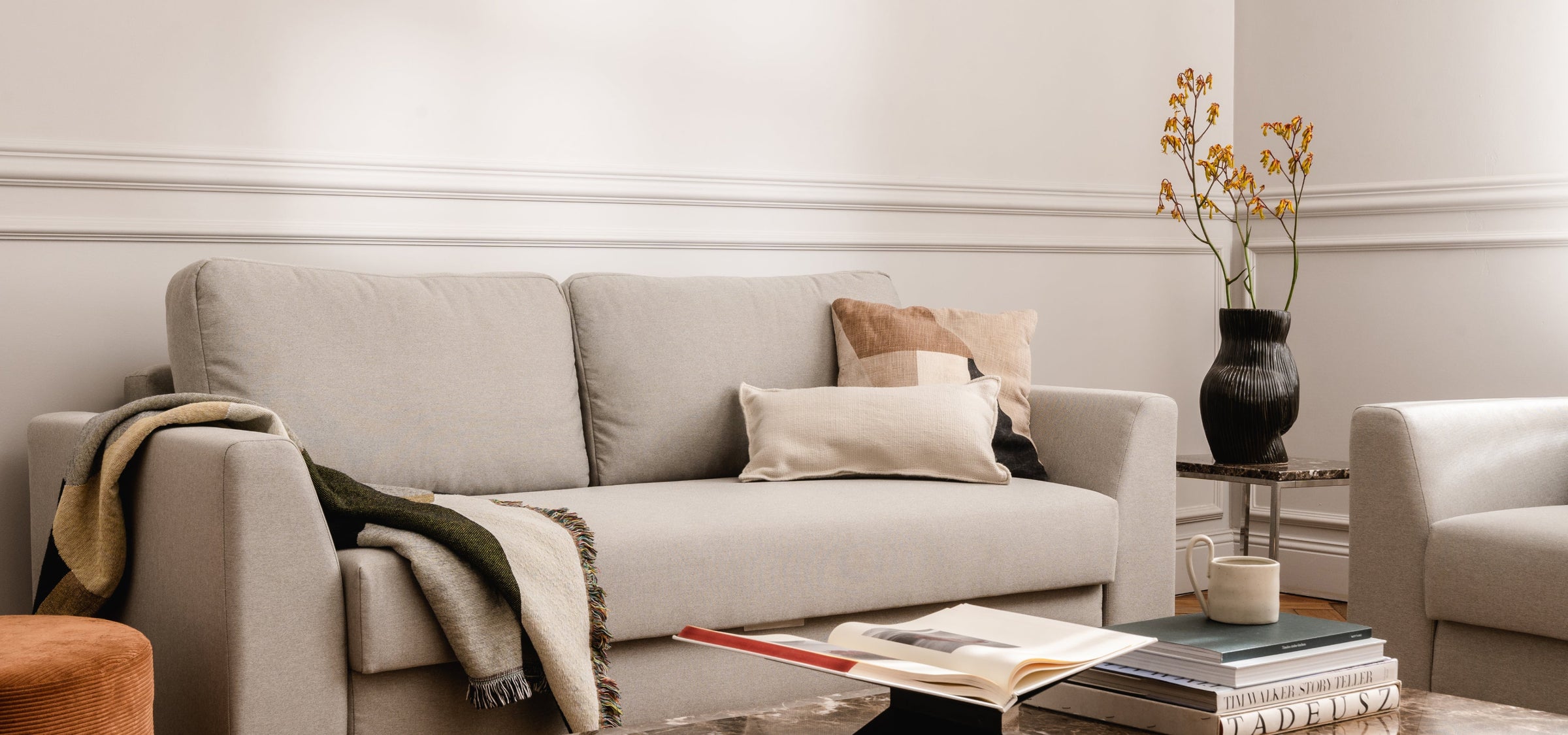 Schlafsofa + Sofa Recamieren - 2 und 3 Sitzer - Boxspringkomfort im Sitzen und Liegen