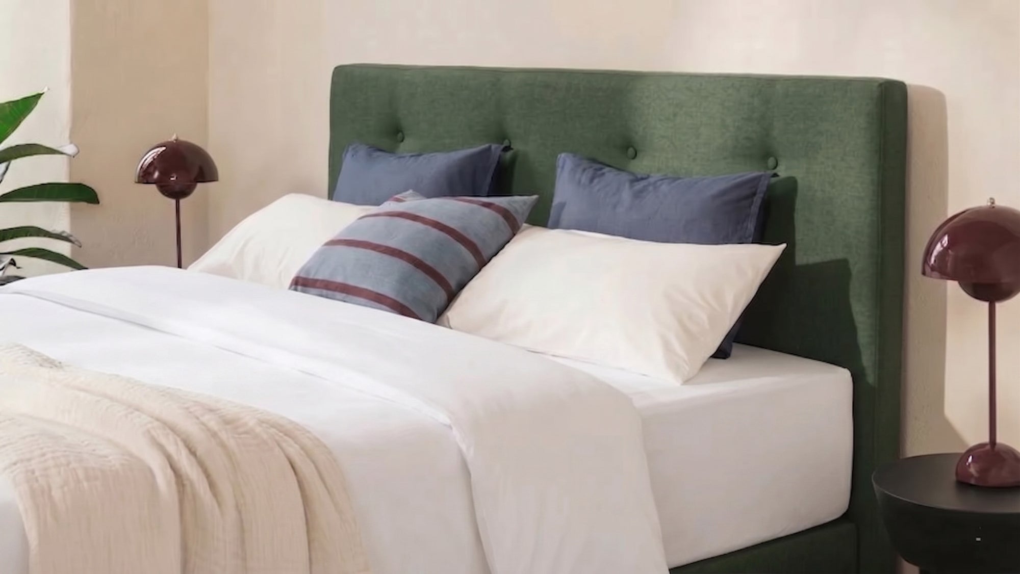 Boxspringbett Premium von Bruno – in Grün