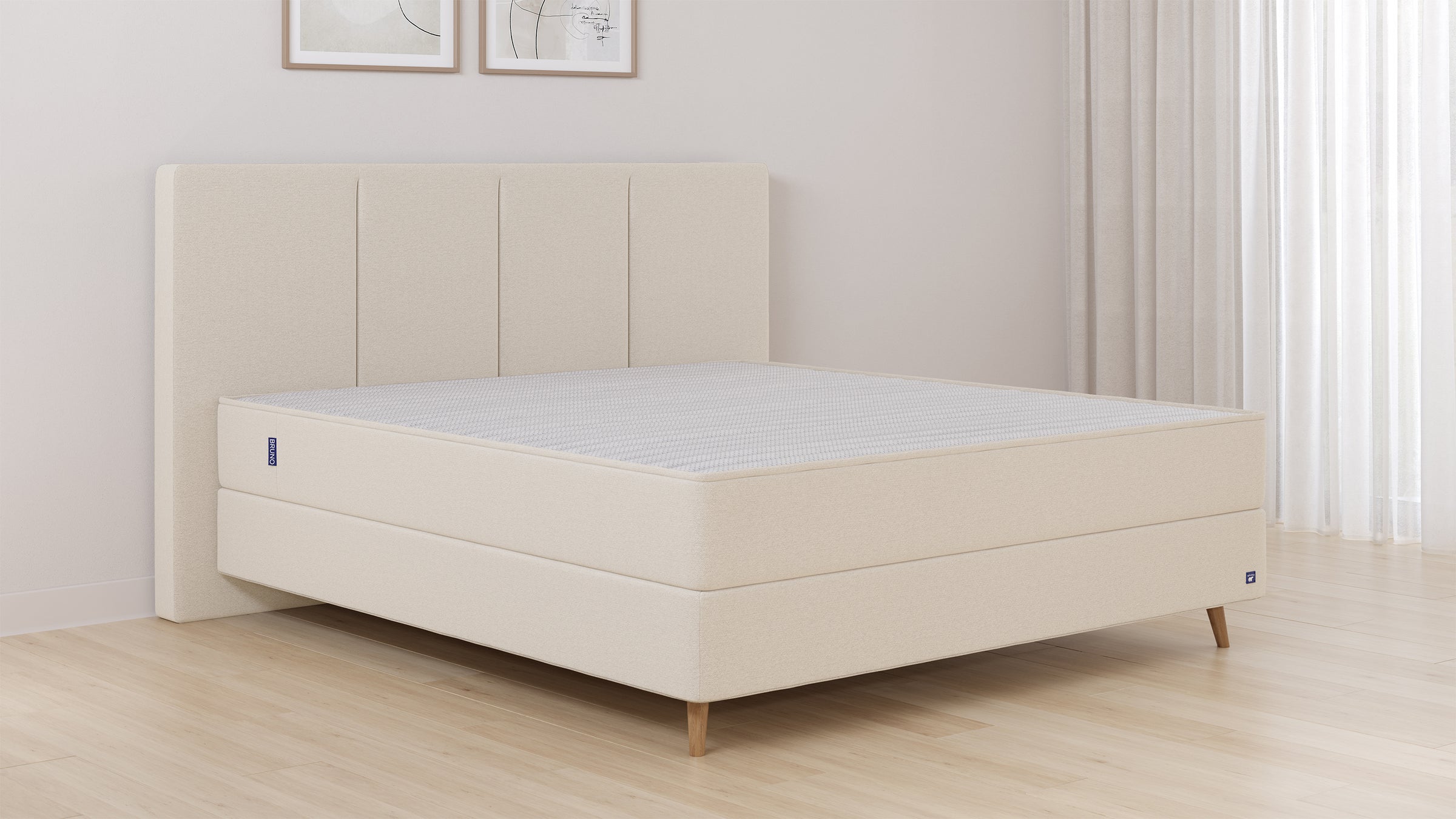 Bruno Original boxspring - vertica - beige