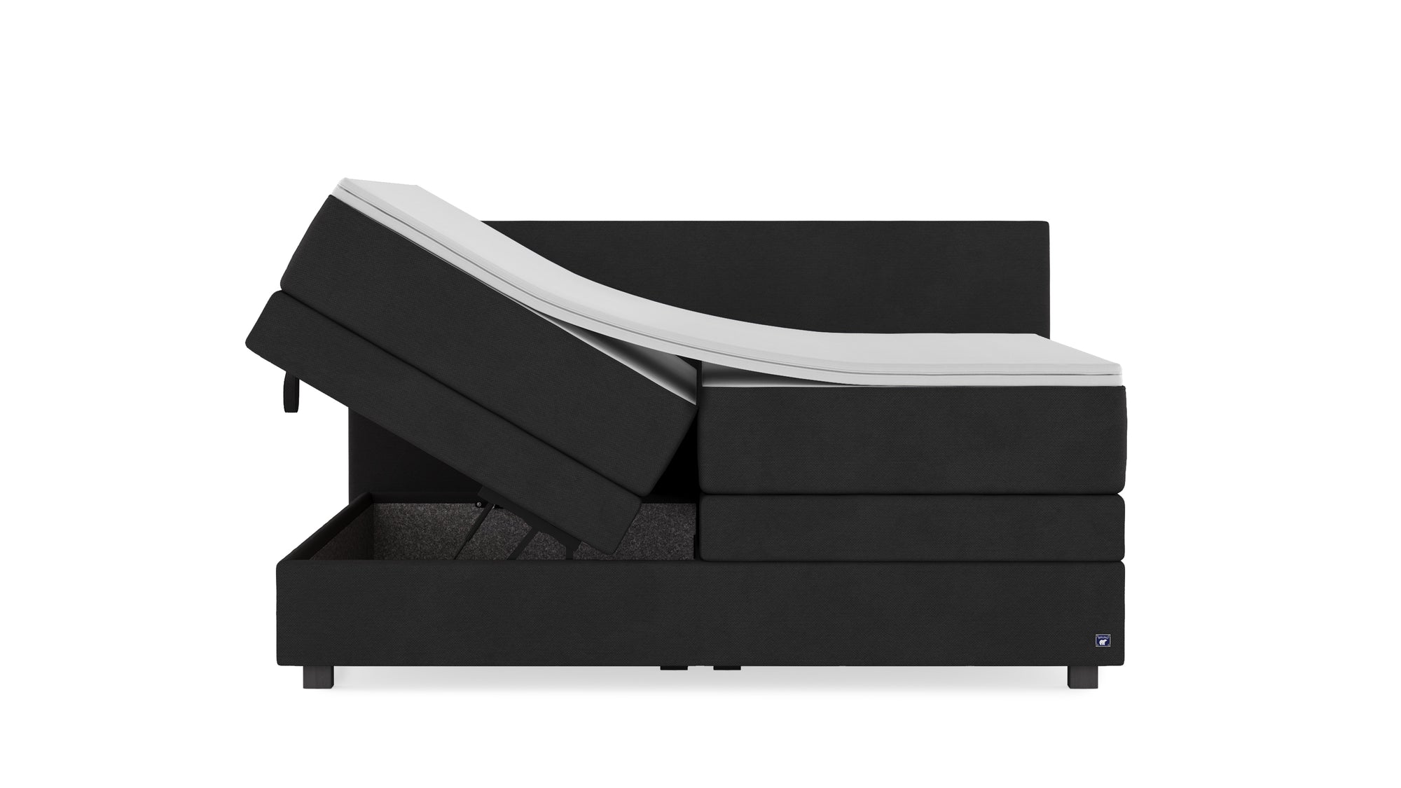 Boxspringbett Premium von Bruno – in Anthrazit