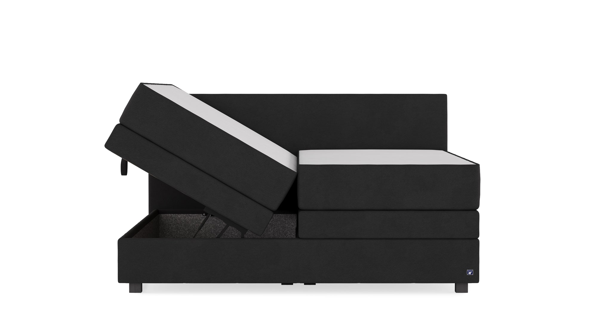 Boxspringbett Premium von Bruno – in Anthrazit
