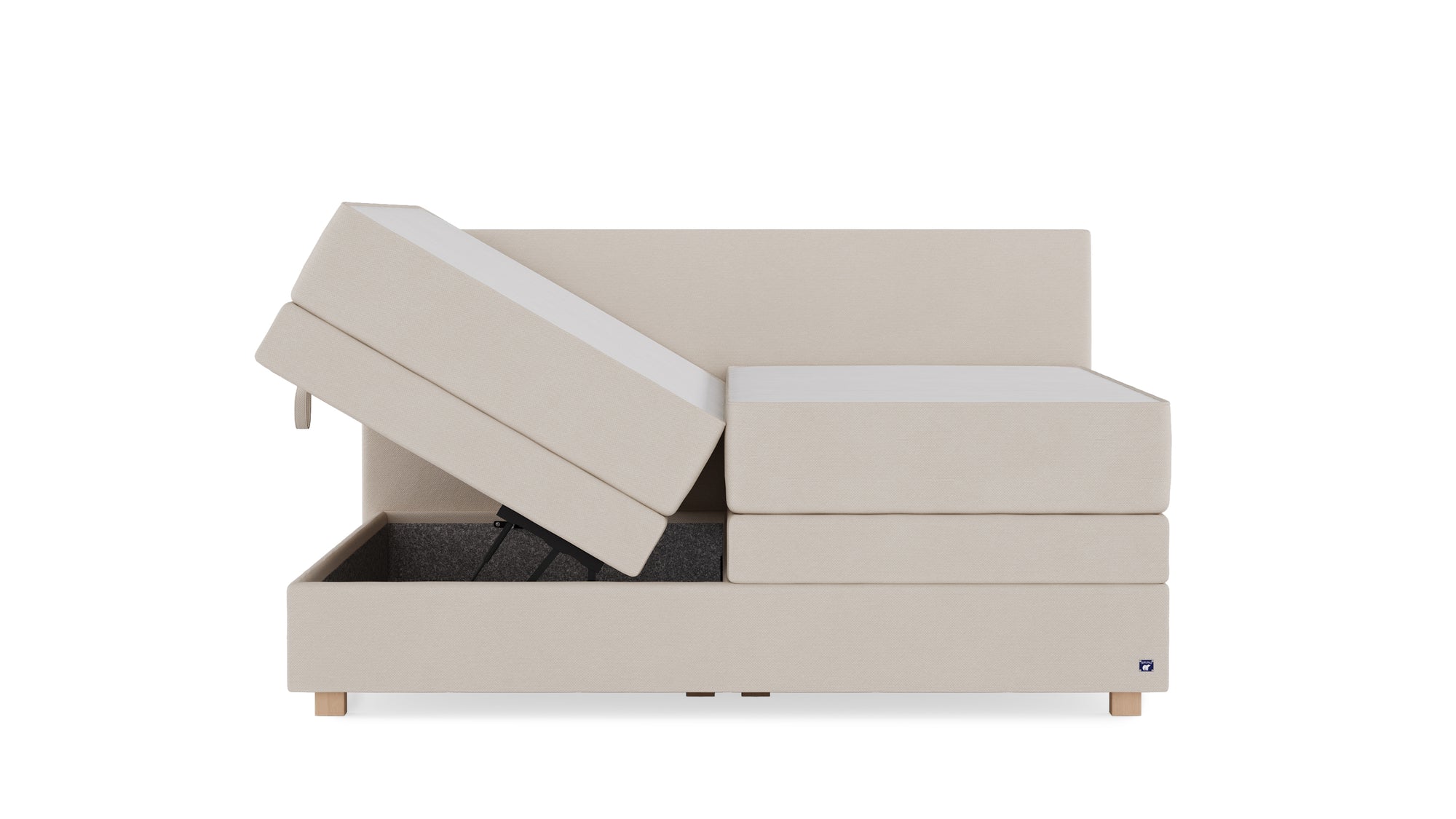Boxspringbett Premium von Bruno – in Beige