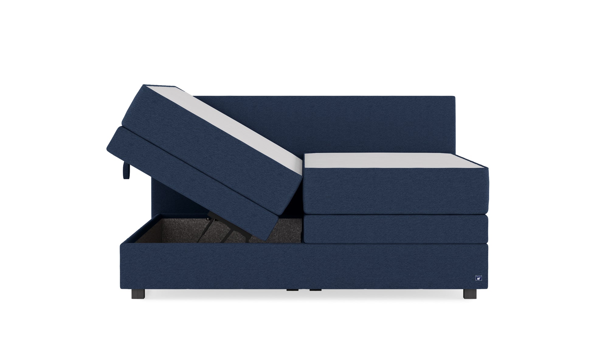Boxspringbett Premium von Bruno – in Blau
