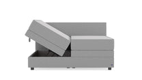 Boxspringbett Premium von Bruno – in Hellgrau
