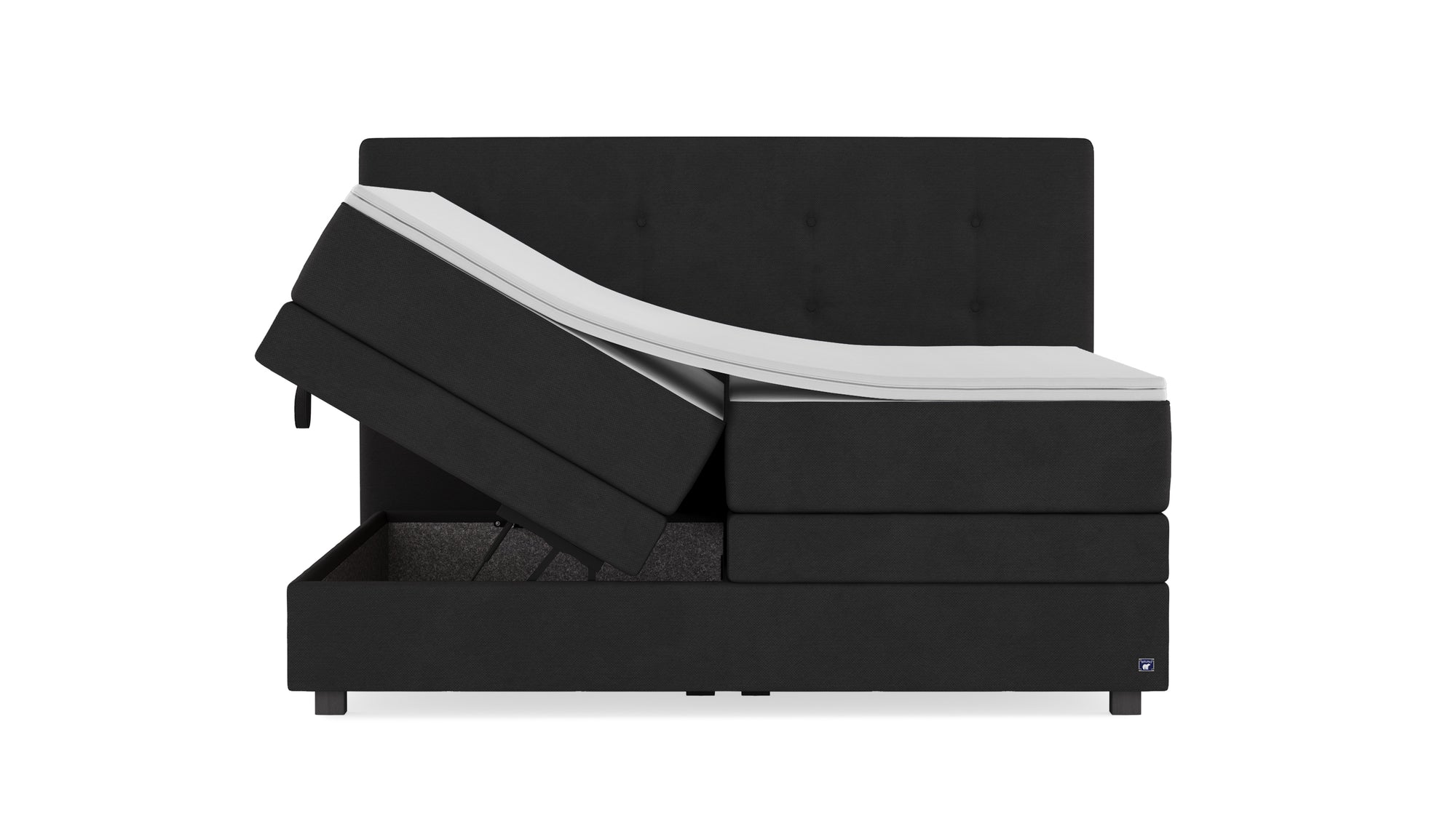 Boxspringbett Premium von Bruno – in Anthrazit