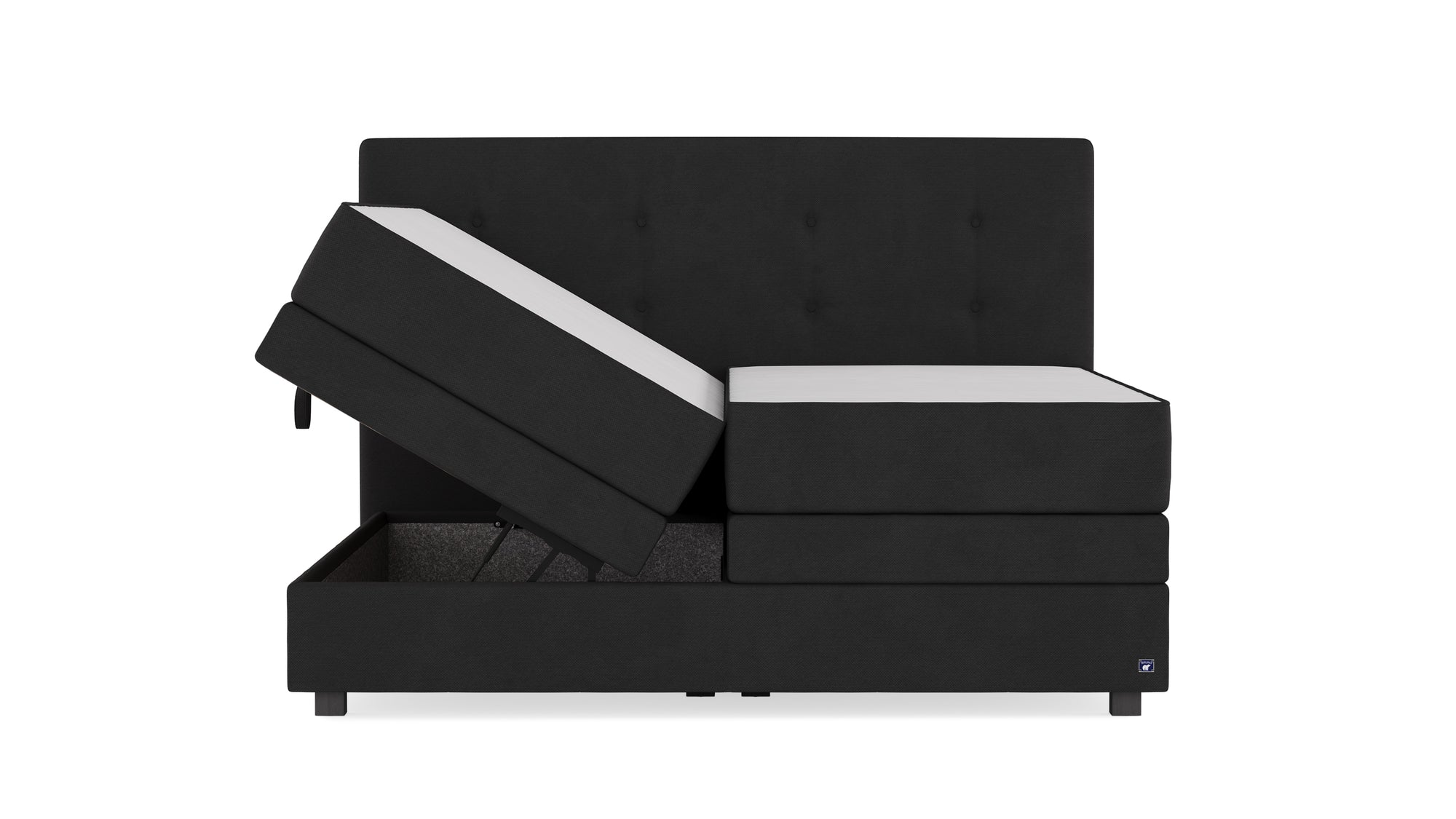 Boxspringbett Premium von Bruno – in Anthrazit