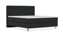 Boxspringbett Premium von Bruno – in Anthrazit, Metallfüße