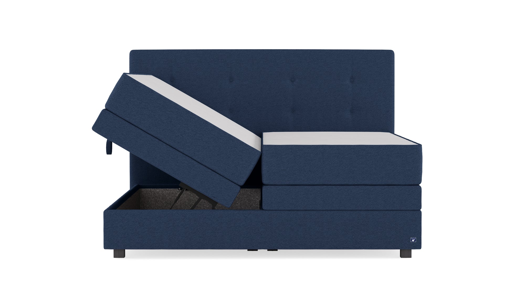 Boxspringbett Premium von Bruno – in Blau