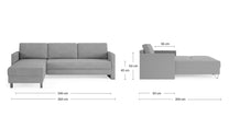 Ecksofa von Bruno – 160×200 cm, schmale Armlehnen