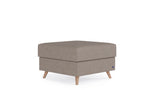De Bruno poef in aurora taupe