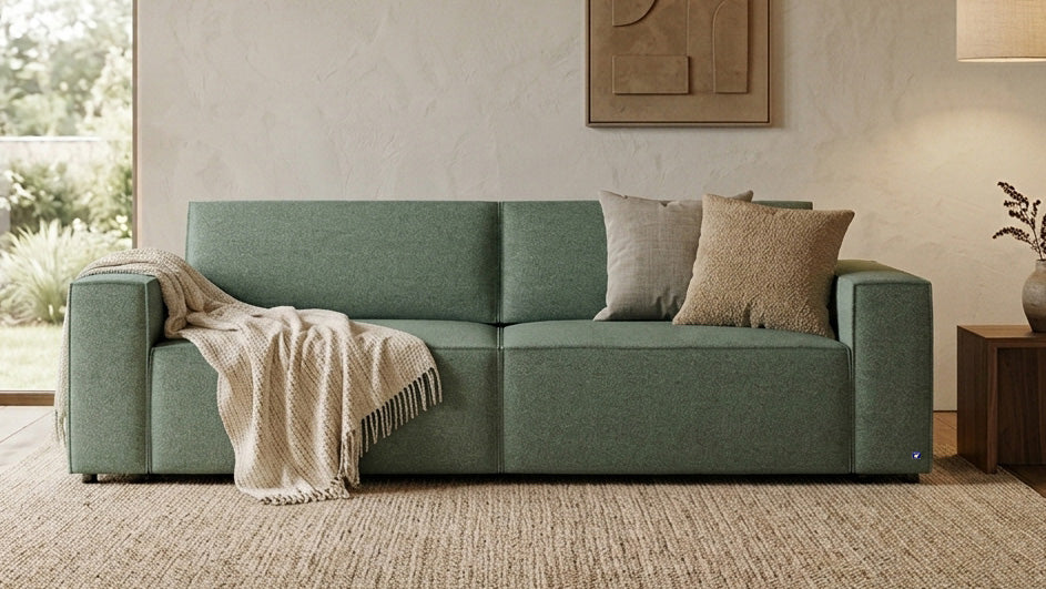 Bruno LOUNGE Schlafsofa und Ecksofa in Glory Forest Green
