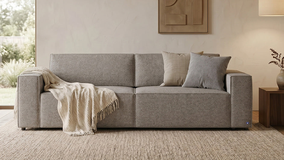 Bruno LOUNGE Schlafsofa und Ecksofa in Glory Taupe