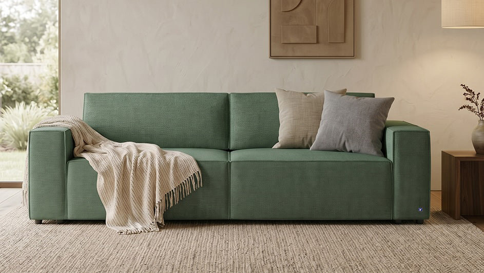 Bruno LOUNGE Schlafsofa und Ecksofa in Grün