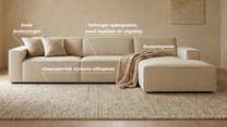 Bruno LOUNGE Ecksofa mit produktbezogenen Vorteilen