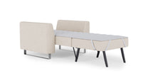 Schlafsessel von Bruno – in Glory Soft Beige, Metallfüße