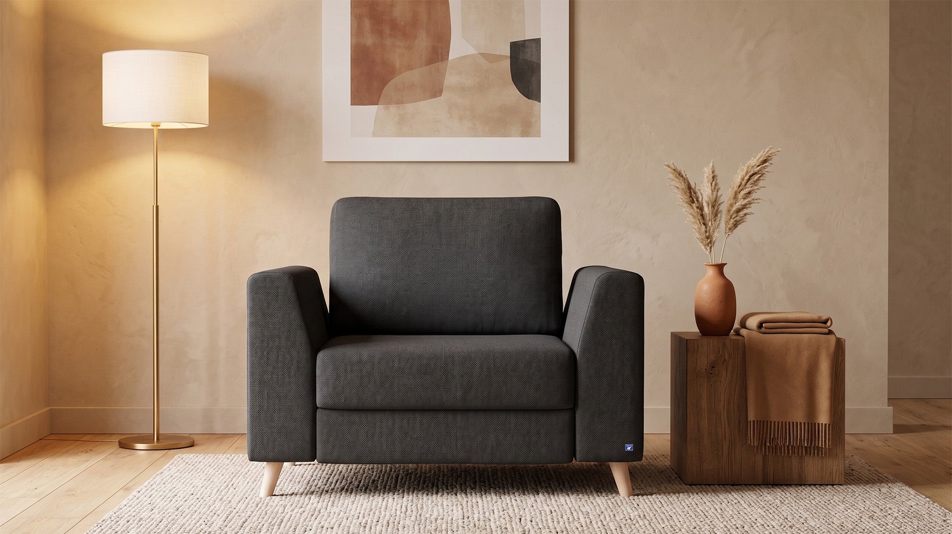 Schlafsessel von Bruno – Holzfüße