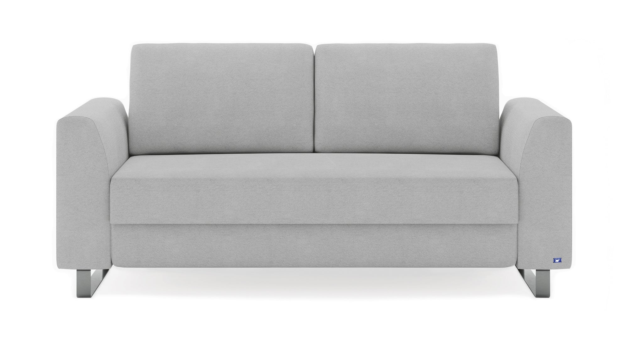 Schlafsofa von Bruno – 140 cm, Metallfüße