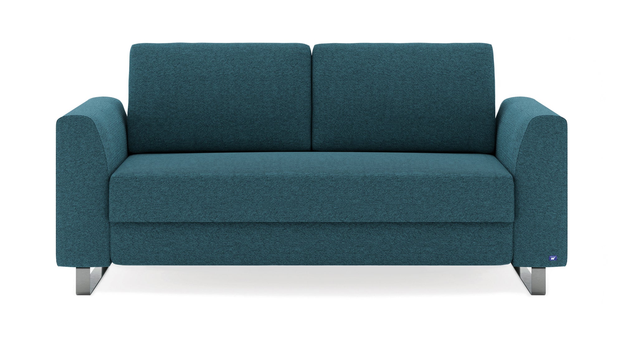 Schlafsofa von Bruno – 140 cm, Metallfüße