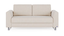 Schlafsofa von Bruno – 140 cm, in Glory Soft Beige, Metallfüße