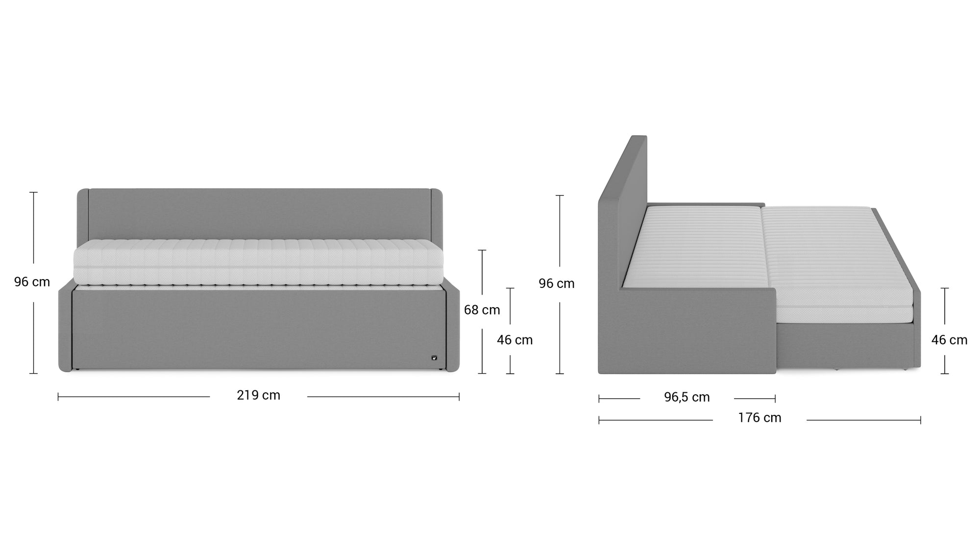 Flexibett von Bruno – in Beige