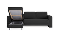 Schlafsofa von Bruno – 140 cm, in Anthrazit
