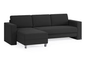 Schlafsofa von Bruno – 140 cm, in Anthrazit