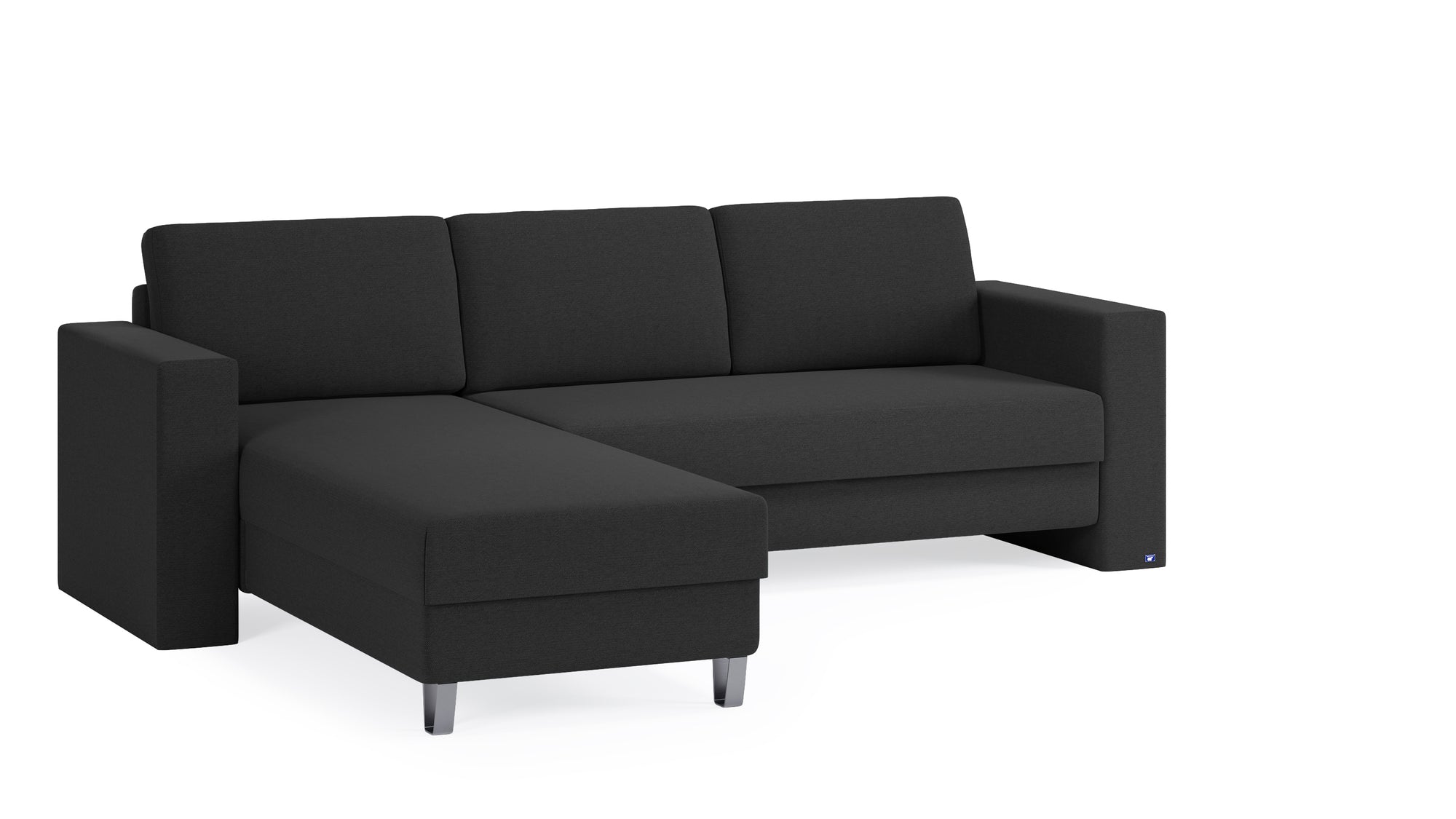 Schlafsofa von Bruno – 140 cm, in Anthrazit
