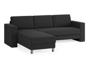 Schlafsofa von Bruno – 140 cm, in Anthrazit