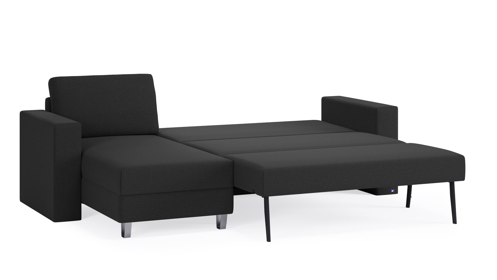 Schlafsofa von Bruno – 140 cm, in Anthrazit