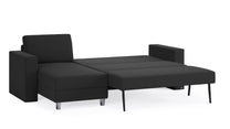 Schlafsofa von Bruno – 140 cm, in Anthrazit