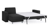 Schlafsofa von Bruno – 140 cm, in Anthrazit