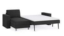 Schlafsofa von Bruno – 140 cm, in Anthrazit