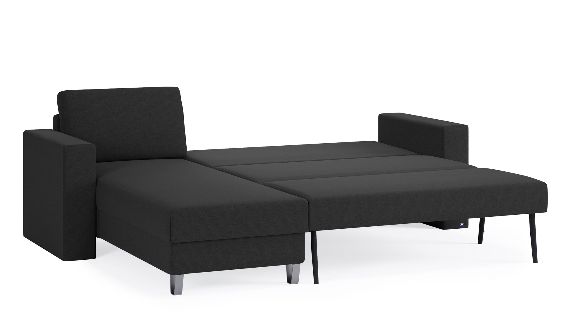 Schlafsofa von Bruno – 140 cm, in Anthrazit
