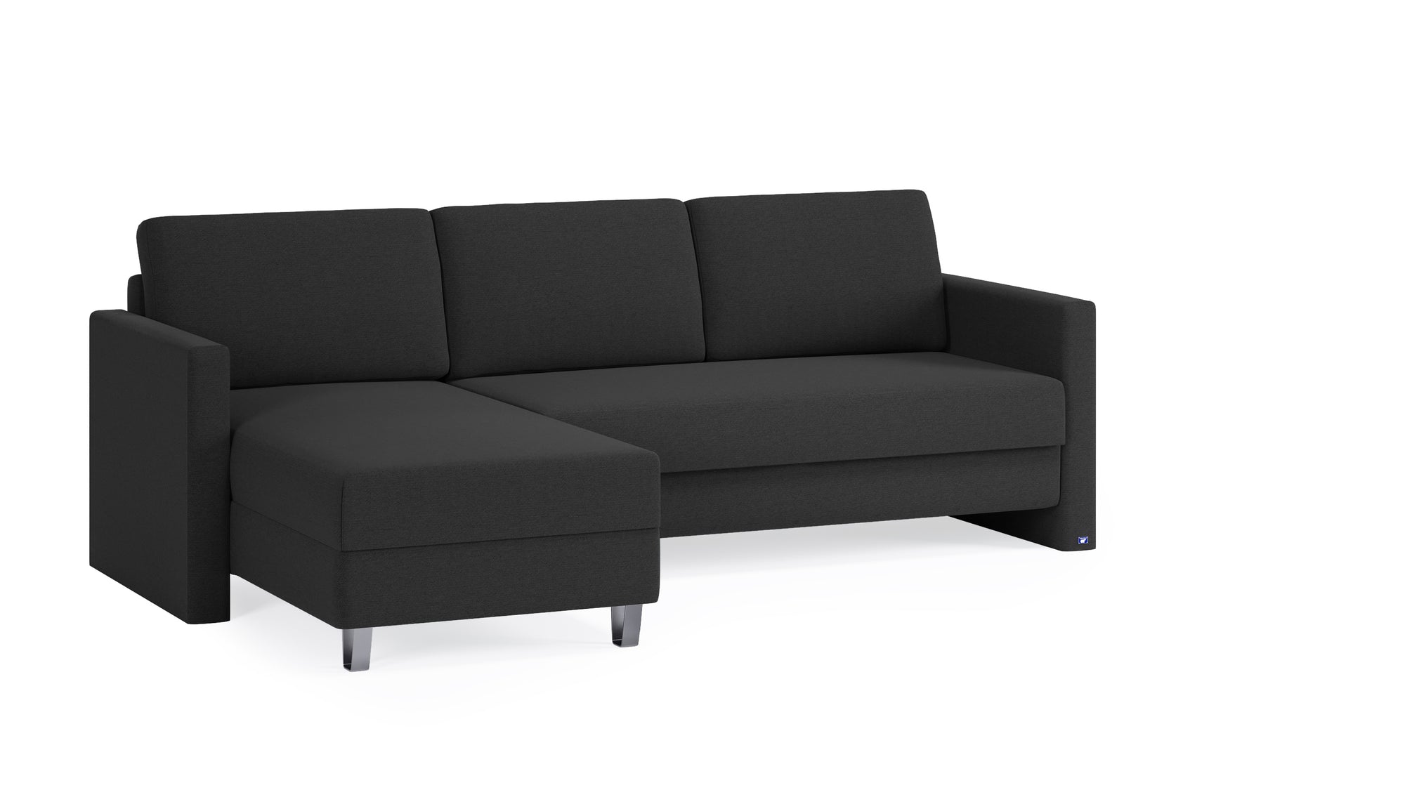 Schlafsofa von Bruno – 140 cm, in Anthrazit