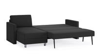 Schlafsofa von Bruno – 140 cm, in Anthrazit