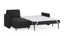 Schlafsofa von Bruno – 140 cm, in Anthrazit