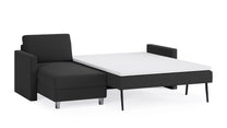 Schlafsofa von Bruno – 140 cm, in Anthrazit