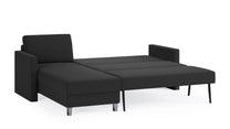 Schlafsofa von Bruno – 140 cm, in Anthrazit