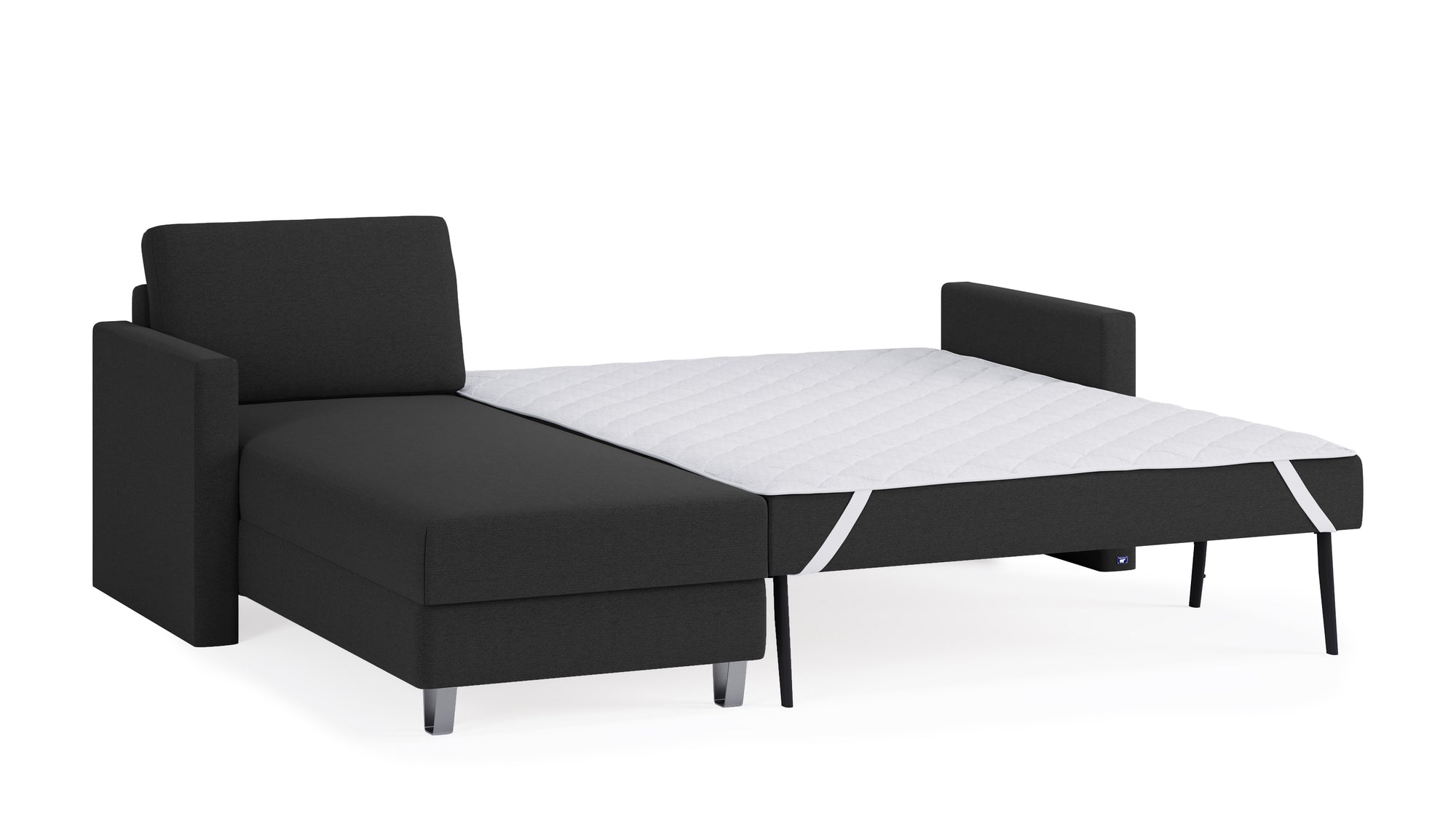 Schlafsofa von Bruno – 140 cm, in Anthrazit