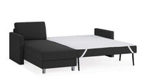 Schlafsofa von Bruno – 140 cm, in Anthrazit