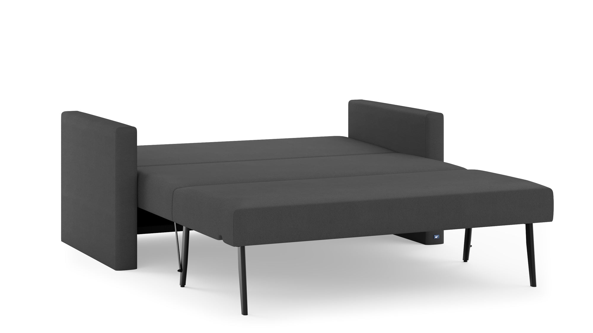 Schlafsofa von Bruno – 140 cm, in Anthrazit