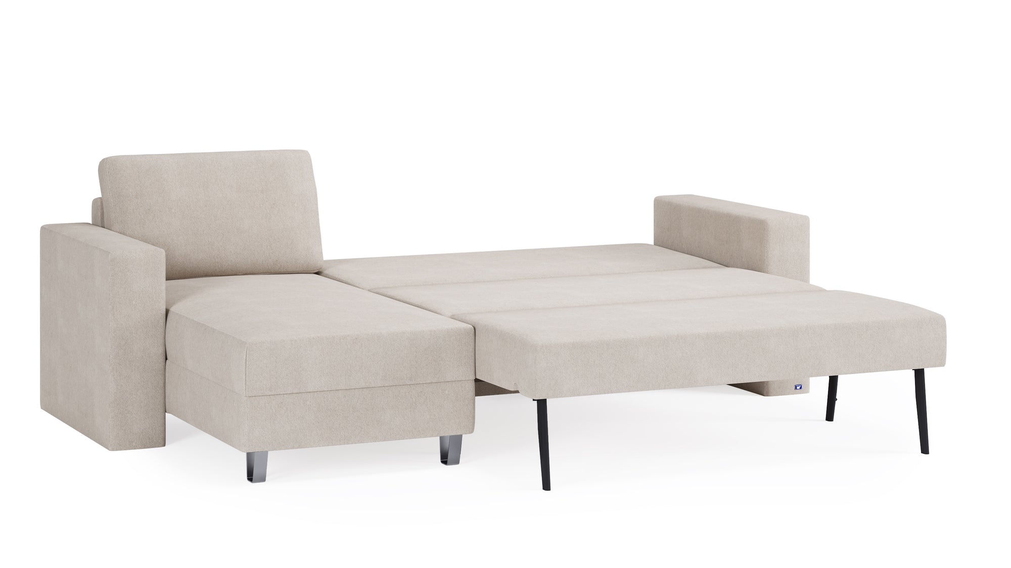 Schlafsofa von Bruno – 140 cm, in Beige