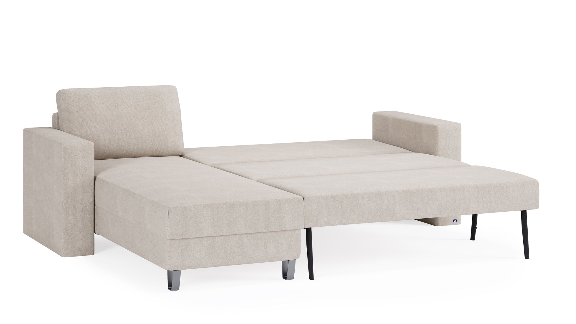 Schlafsofa von Bruno – 140 cm, in Beige