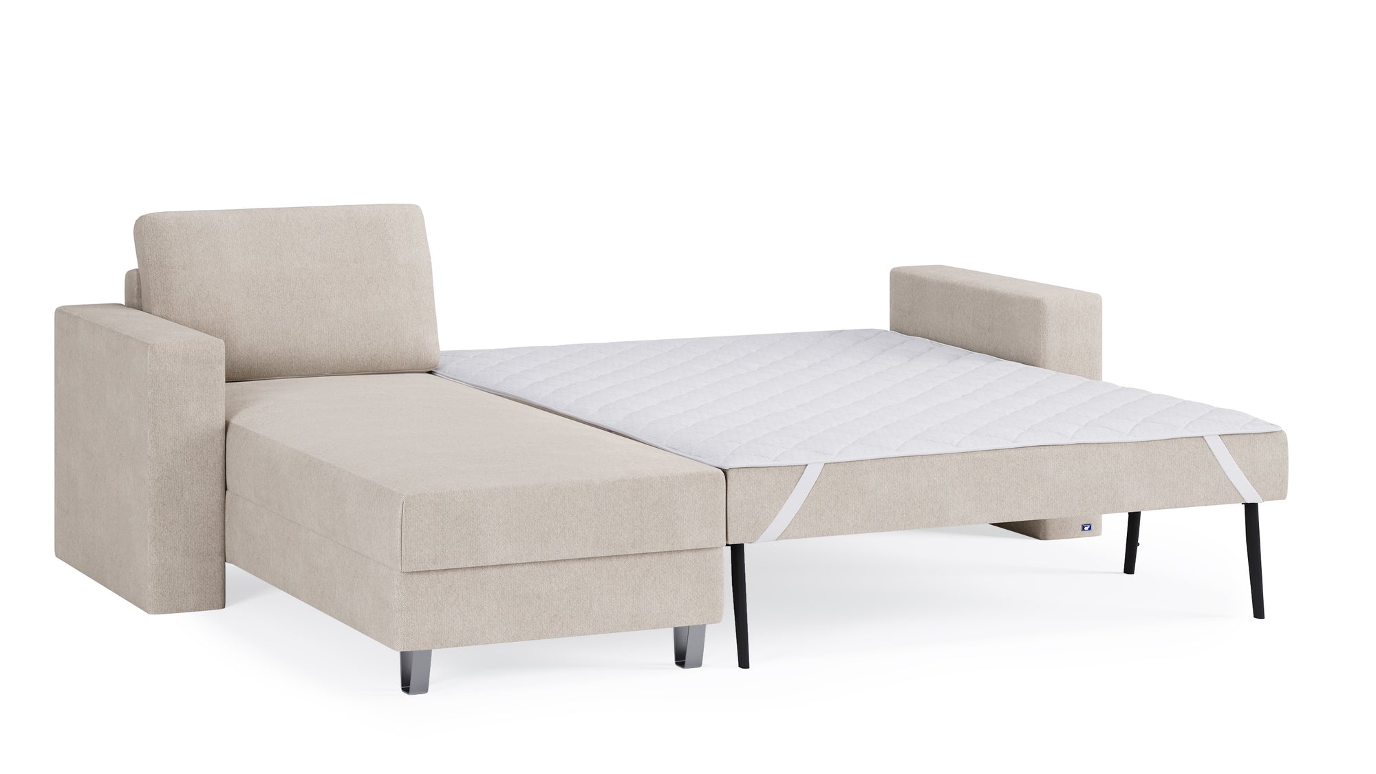 Schlafsofa von Bruno – 140 cm, in Beige