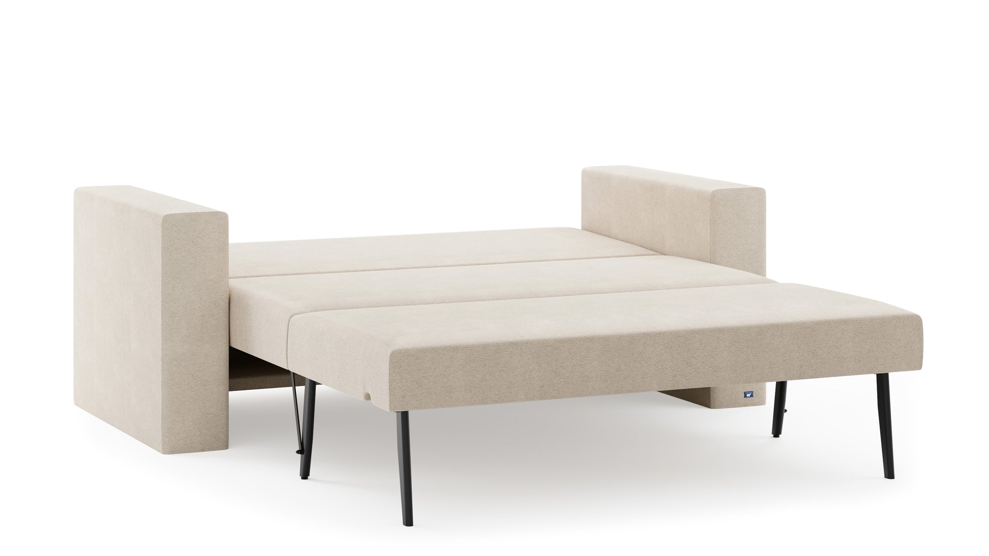 Schlafsofa von Bruno – 140 cm, in Beige